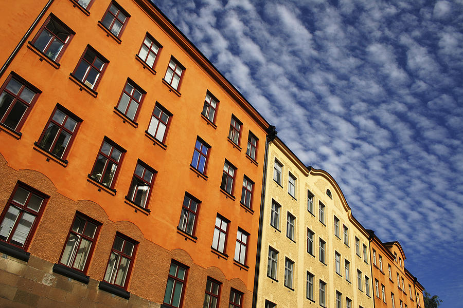 Yellow Buildings Photograph by Bror Johansson