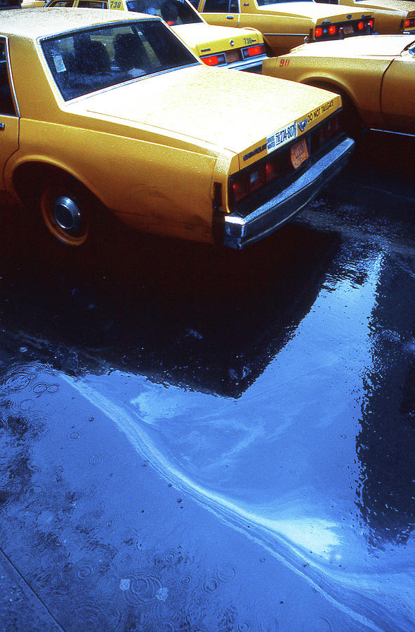 Yellow Cabs (from The Series new York Blues) Photograph by Dieter Matthes