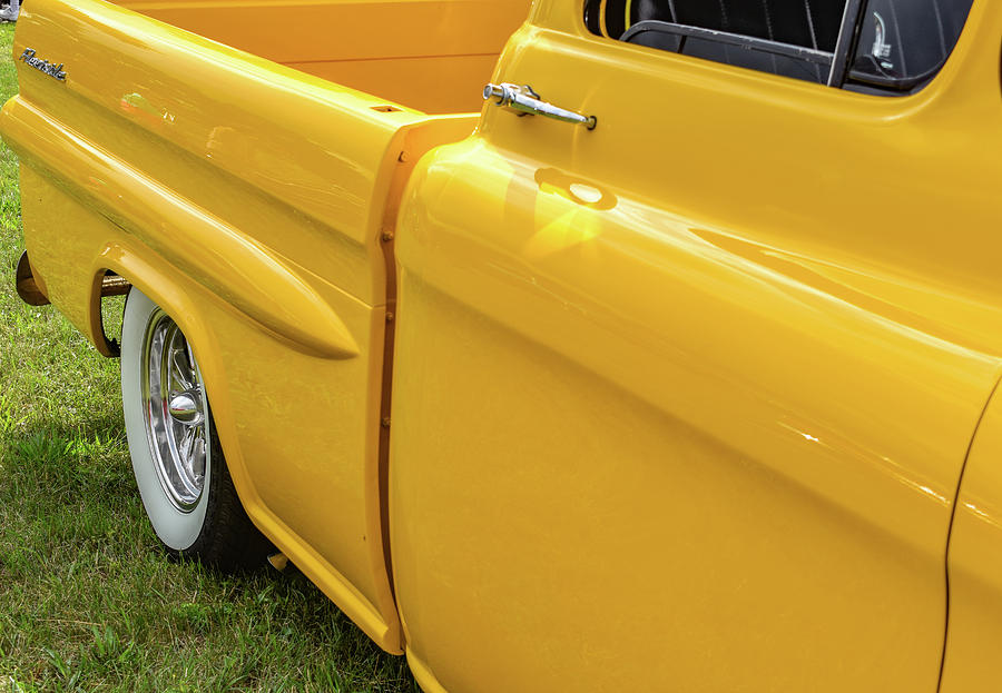 Yellow Chevy Photograph by Michelle Wittensoldner
