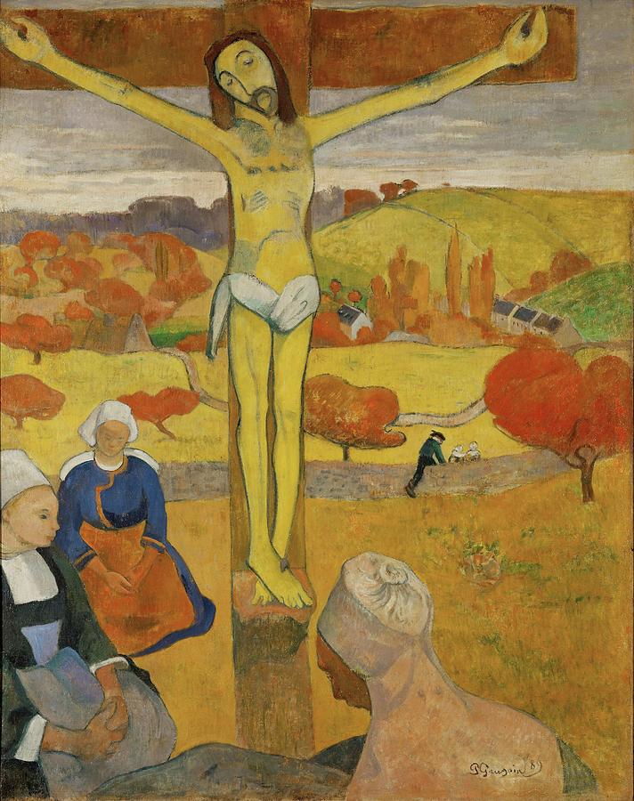 Yellow Christ. Oil on canvas -1889- 92 x 73 cm Cat. W 327. Painting by Eugene Henri Paul Gauguin -1848-1903-