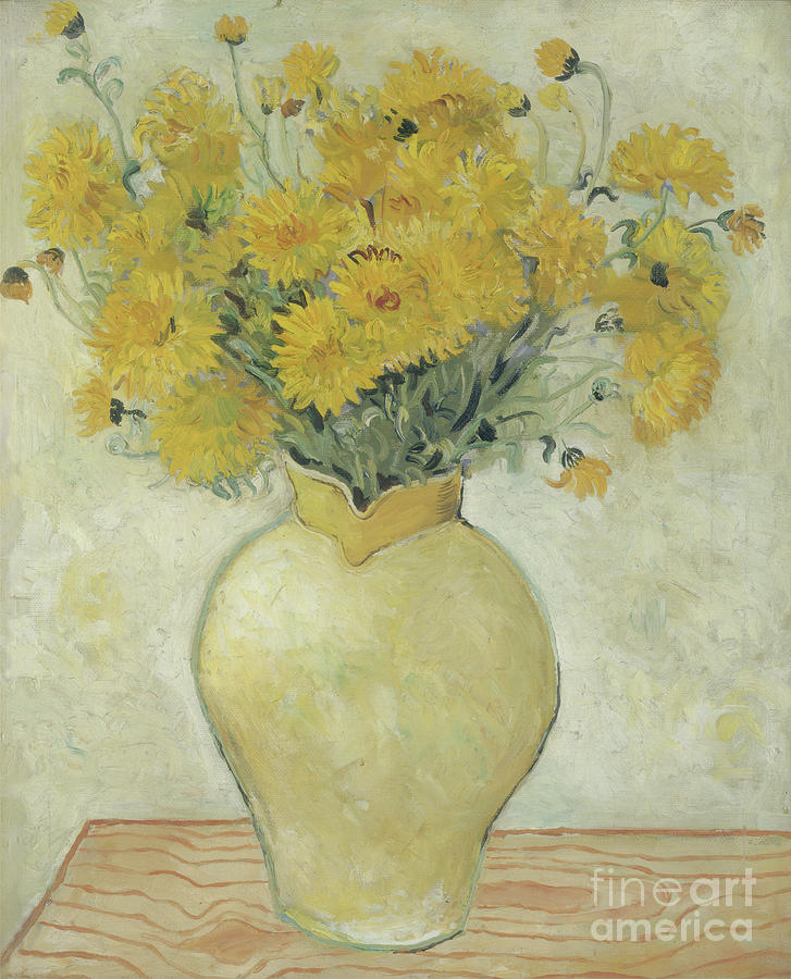 Yellow Chrysanthemums, 1925 Painting by Christopher Wood
