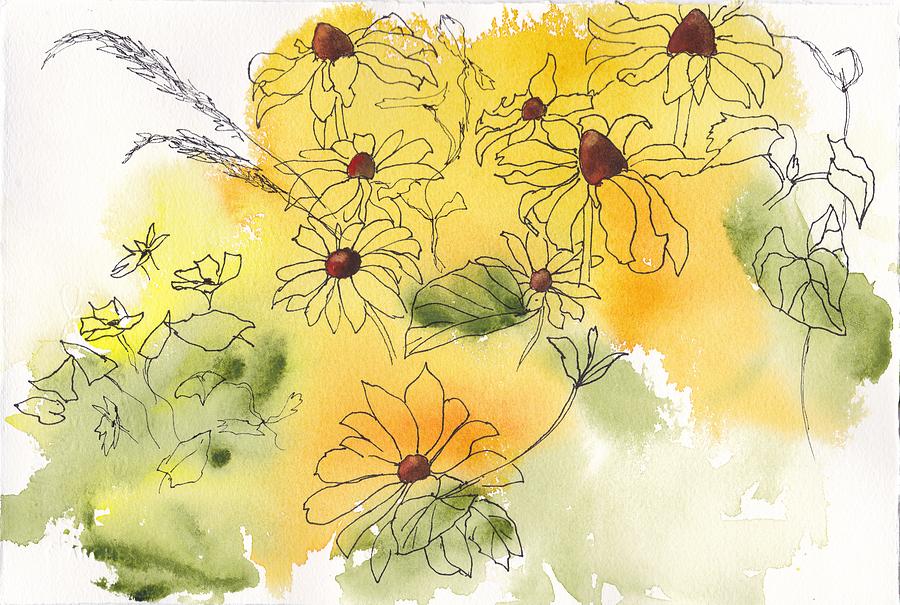 Yellow Coneflowers by Ruth Kamenev Yellow Coneflowers by Ruth Kamenev