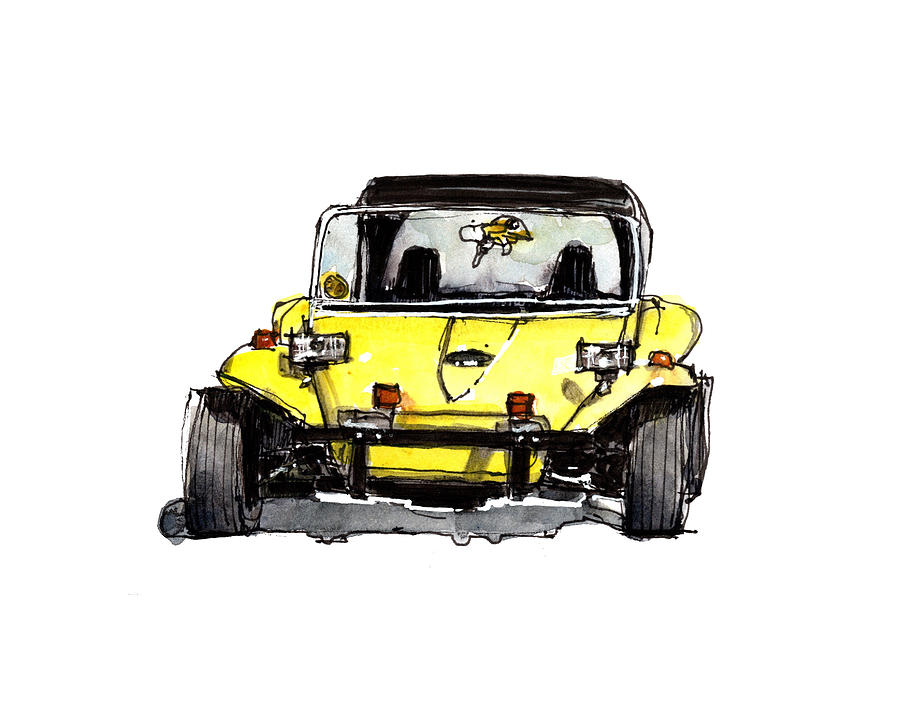 yellow dune buggy