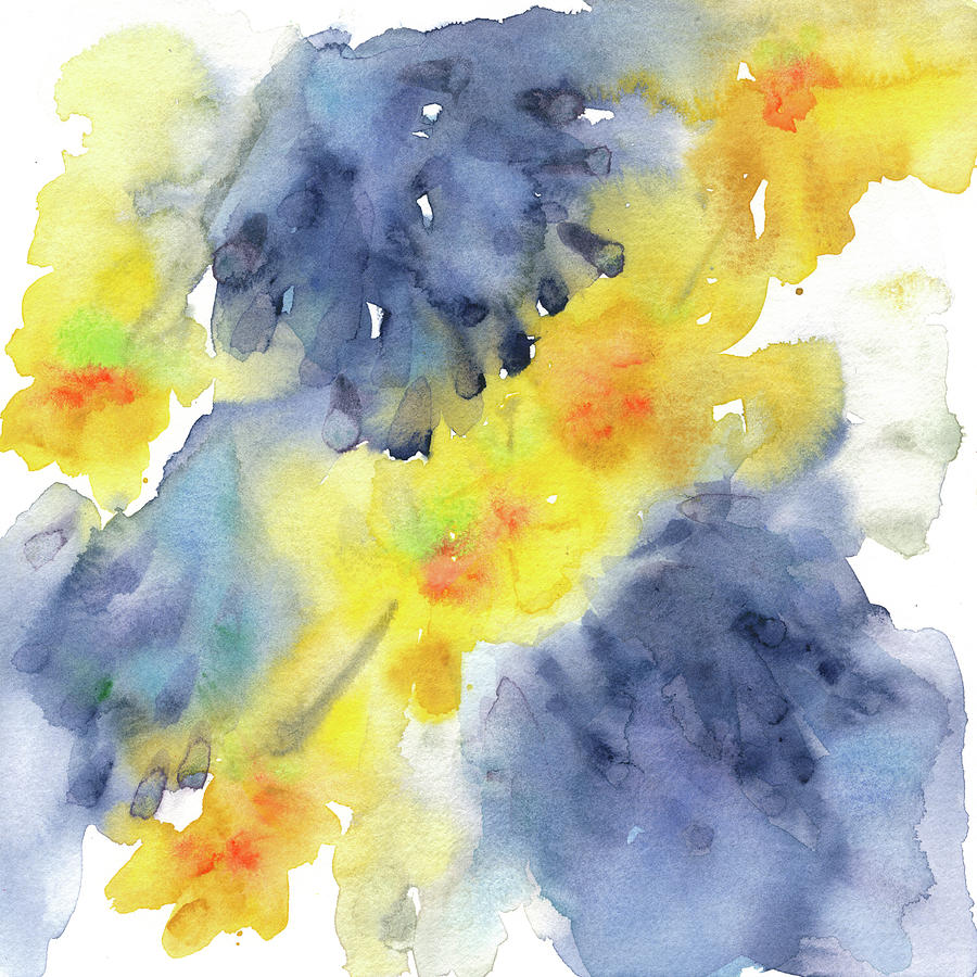 Yellow Flower Abstract Painting