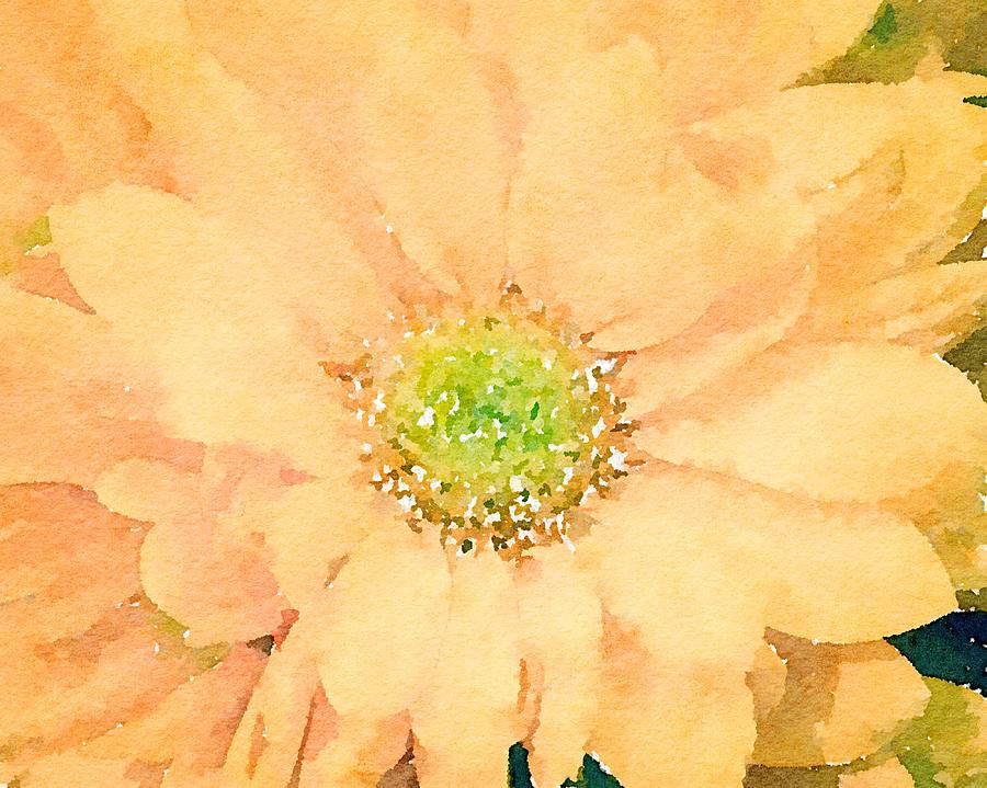 Yellow Flowers Mixed Media by Susan Rydberg