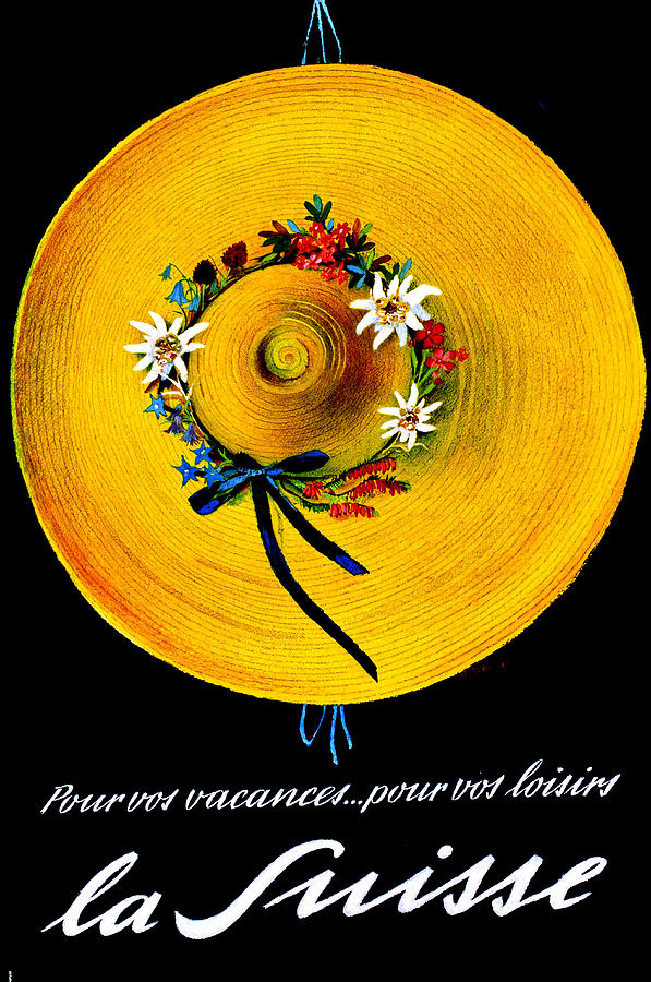 Yellow hat with flowers Digital Art by Long Shot