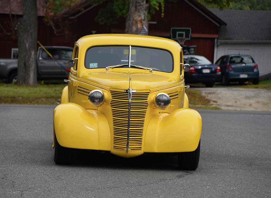 Yellow Hot Rod has Arrived Photograph by Mike Martin