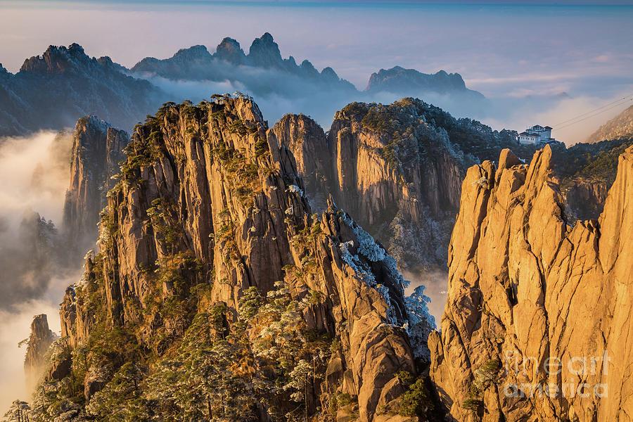Yellow Huangshan Photograph by Inge Johnsson