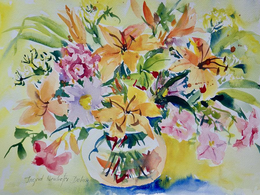 Yellow Lilies Painting