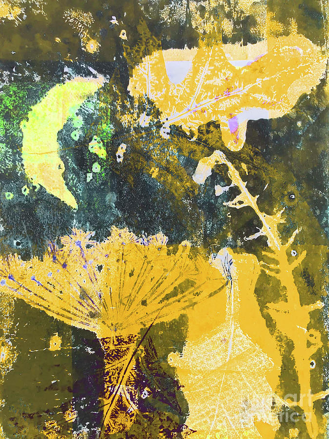 Yellow Moon Painting by Sarah Thompson-engels