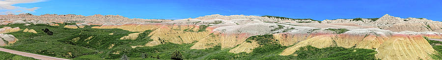 Yellow Mounds, Badlands National Park, Panorama 1 Photograph by Doolittle Photography and Art