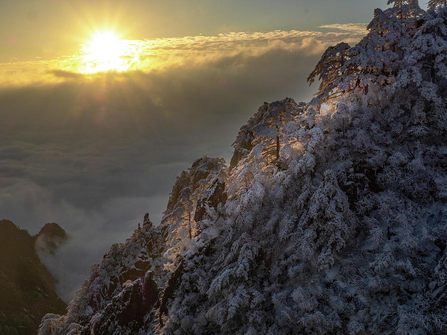 Yellow Mountain Sunrise Photograph by Dan Leffel - Fine Art America