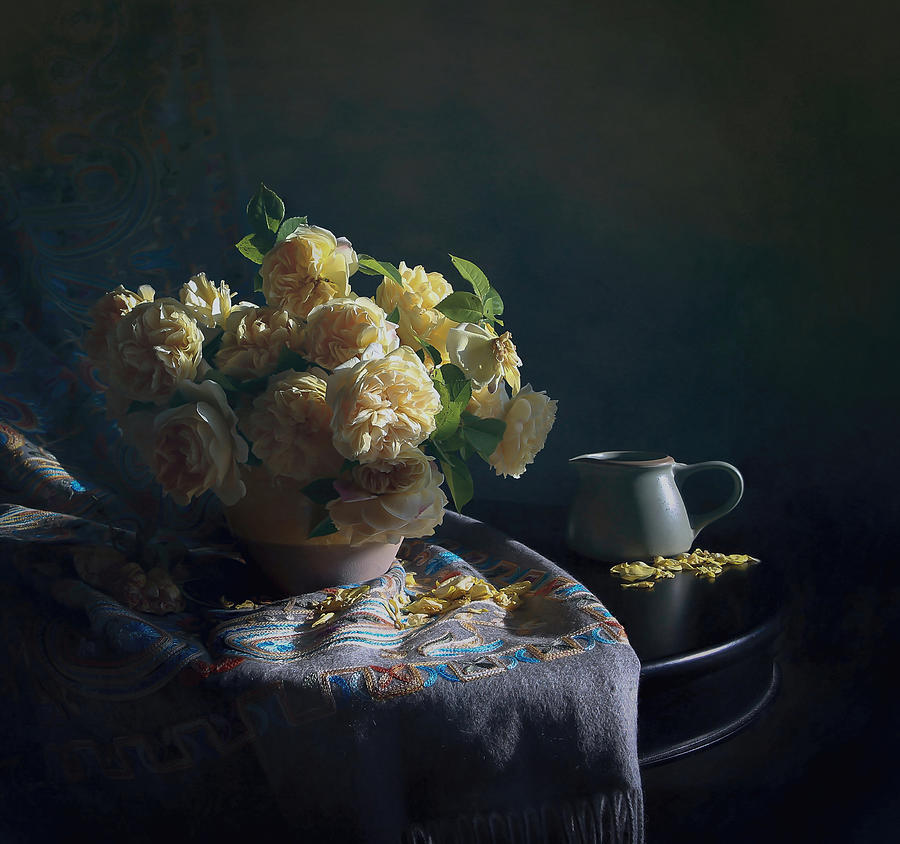 Yellow Rose Photograph by Fangping Zhou