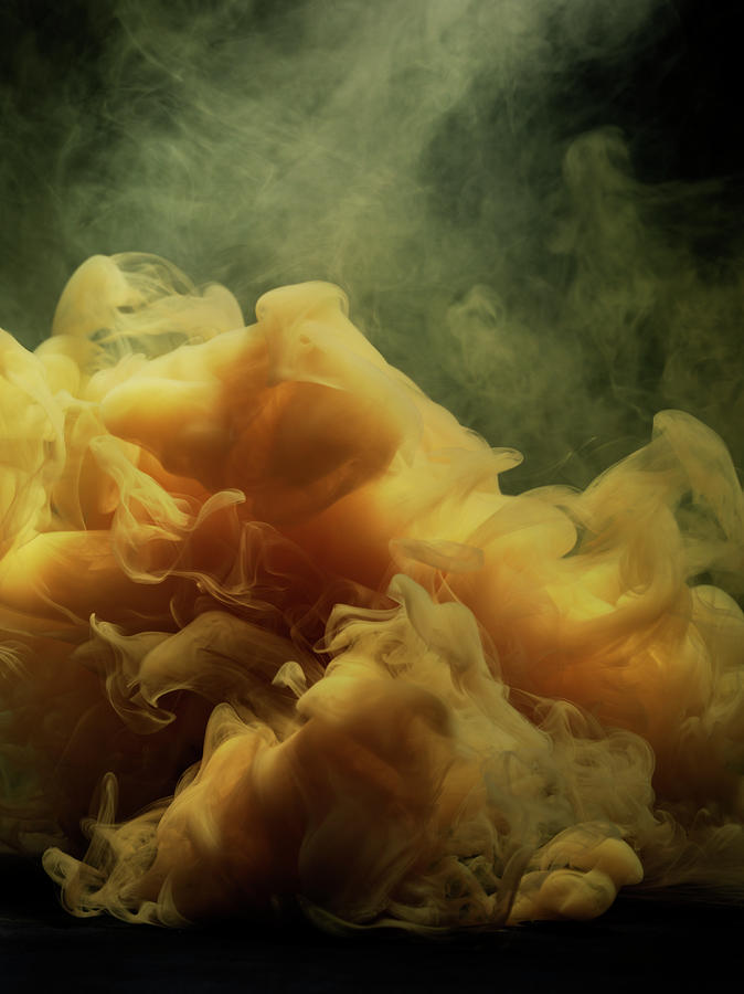 Yellow Smoke Photograph by Henrik Sorensen