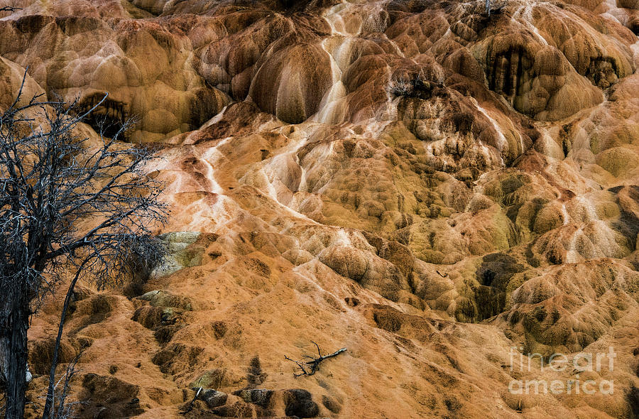 Towels Photograph - Yellow Stone National Park Lava by Mae Wertz Towels Photograph - Yellow Stone National Park Lava by Mae Wertz