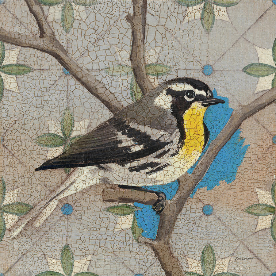 Animal Painting - Yellow Throated Warbler by Kathrine Lovell