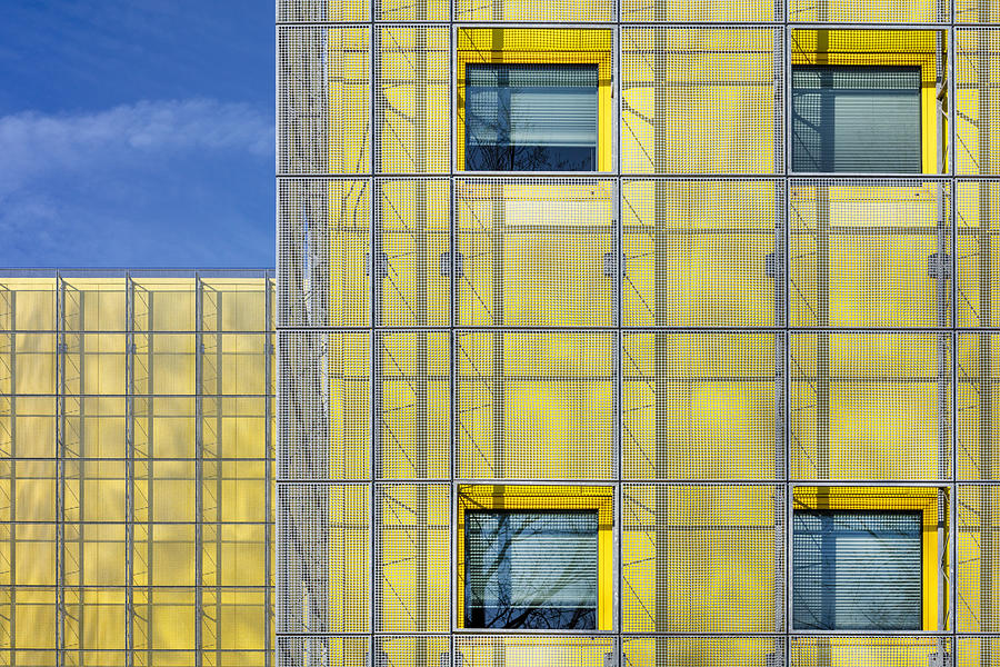 Wall Photograph - Yellow Wall by Theo Luycx