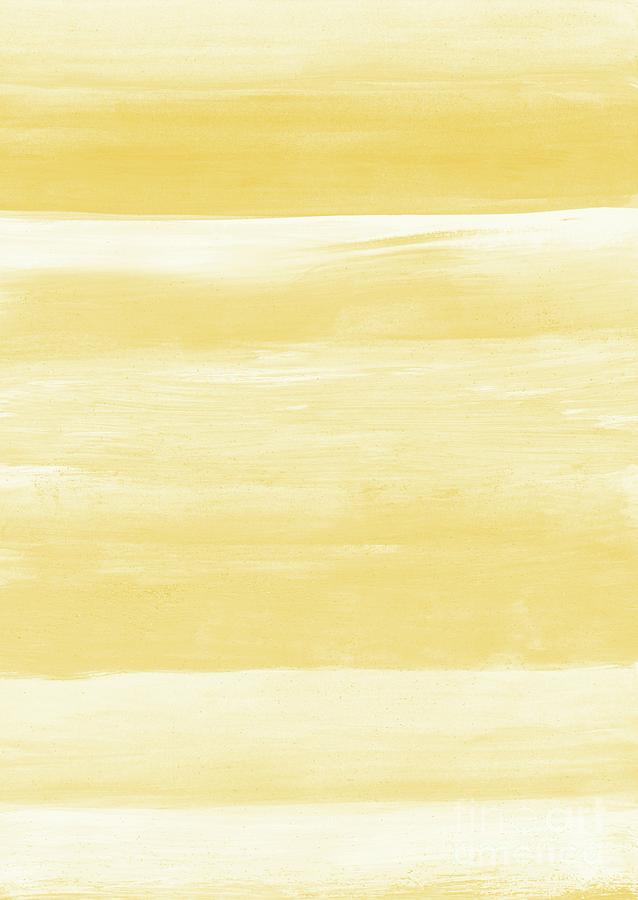 Abstract Drawing - Yellow Watercolor Abstract Minimalism #1 #minimal #painting #decor #art  by Anitas and Bellas Art