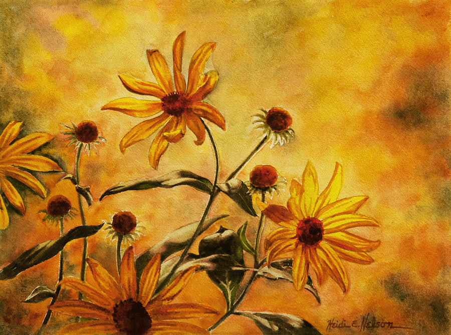 Yellow Wild Flowers by Heidi E Nelson Yellow Wild Flowers by Heidi E Nelson