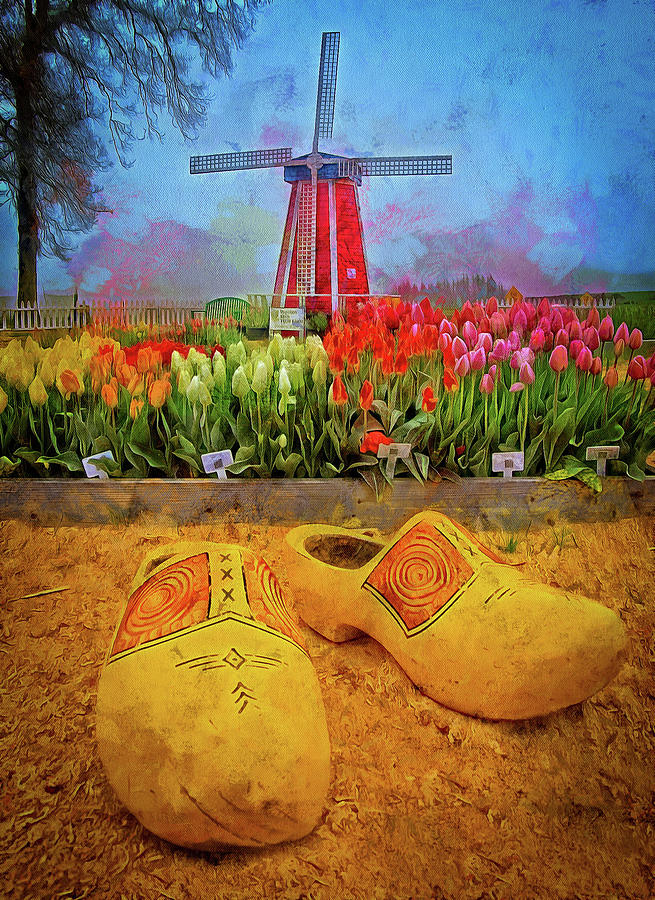 Yellow Wooden Shoes Photograph by Thom Zehrfeld