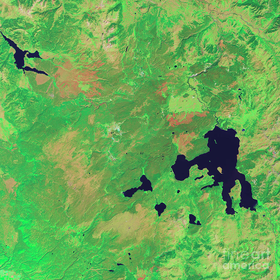Yellowstone 30 Years After 1988 Fire Photograph by Nasa/goddard Space Flight Center/science Photo Library