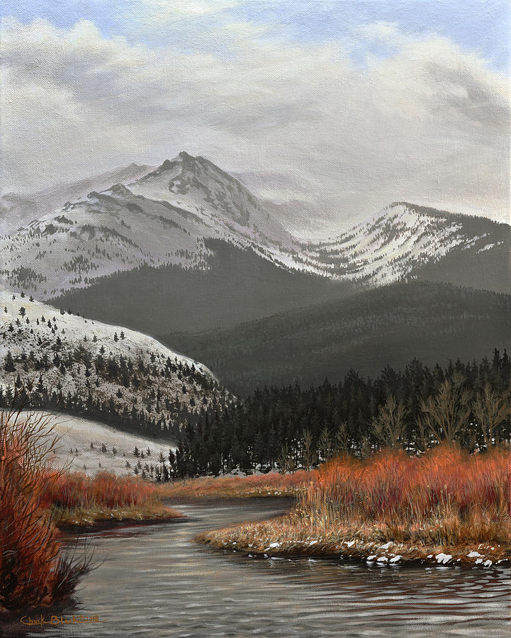 Mountain Painting - Yellowstone Country by Chuck Black