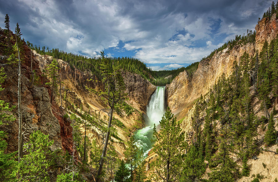 Yellowstone Falls Photograph by Lightpix - Fine Art America