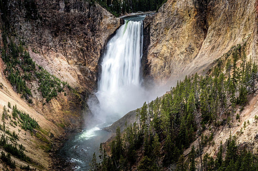 Yellowstone Falls Photograph by Rod Gimenez