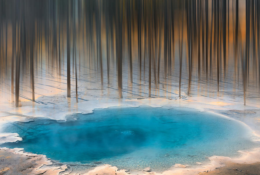 Yellowstone Impression Photograph by Aidong Ning