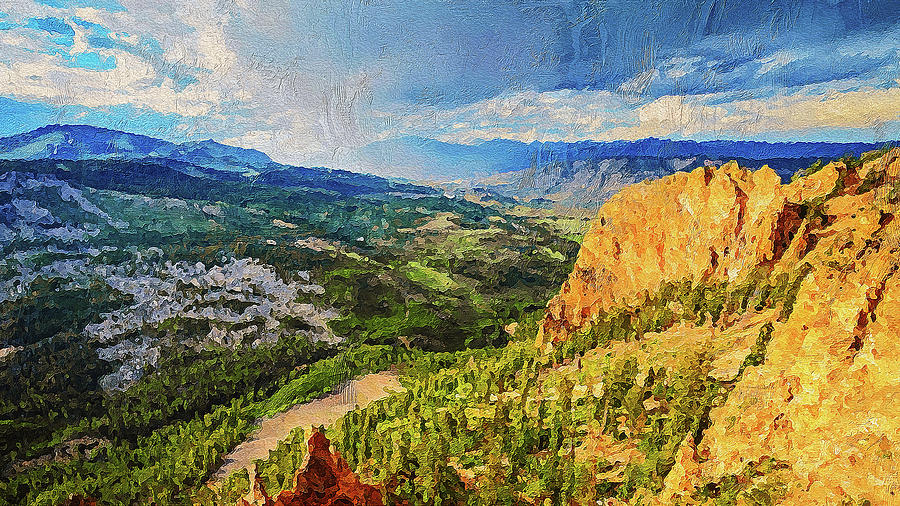 Yellowstone National Park - 01 Painting by AM FineArtPrints