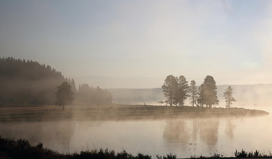 Yellowstone River Early Morning Photograph by Jean Clark