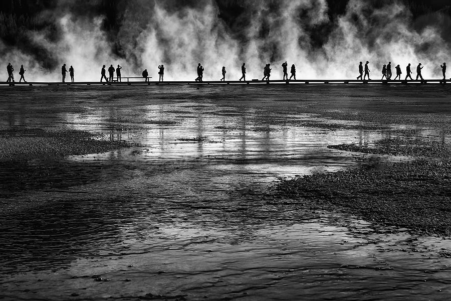 Yellowstone Visitors Photograph by Aidong Ning