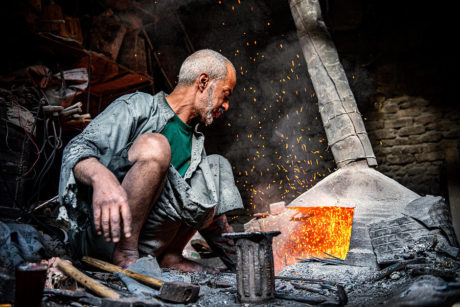 Yemeni Blacksmith Photograph by Trevor Cole