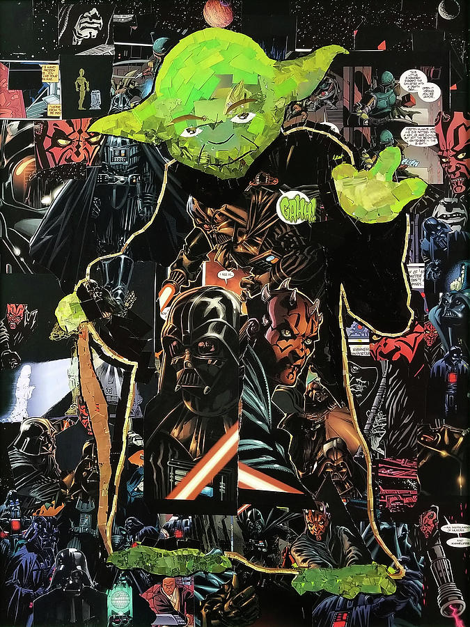 star wars collage art