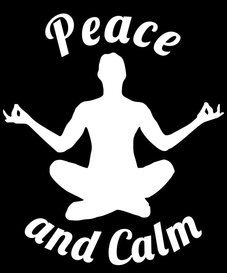 Yoga Peace and Calm Meditation Drawing by Kanig Designs - Pixels