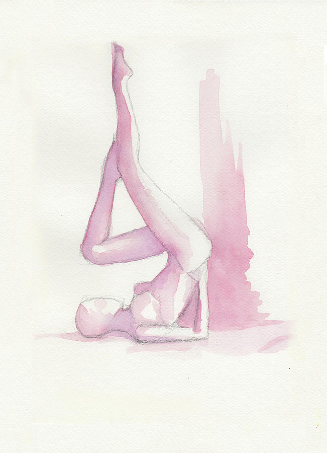 Yoga position Drawing by Raffaello Saverio Padelletti