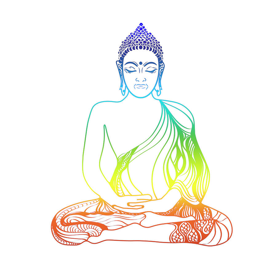 Buddha Mixed Media - Yogav1 1 by Lightboxjournal