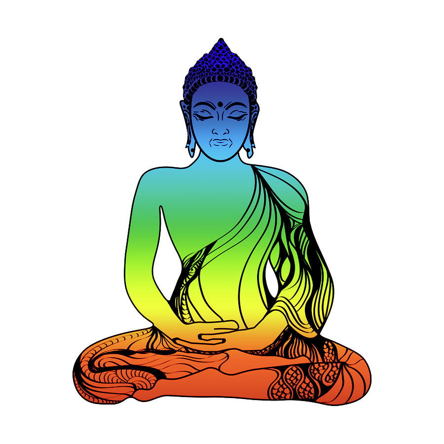 Buddha Mixed Media - Yogav6 by Lightboxjournal