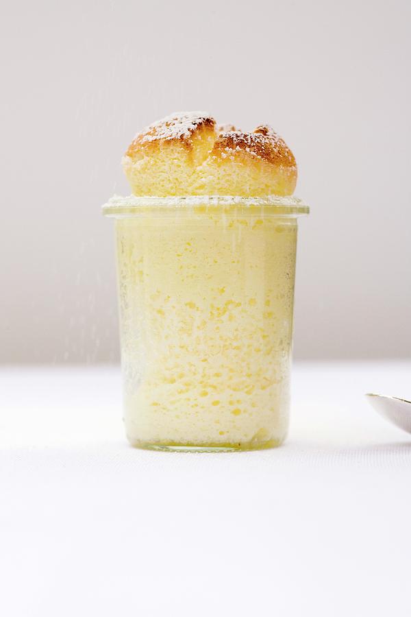 Yoghurt Souffl With Tahiti Vanilla In A Glass Photograph by Michael Wissing