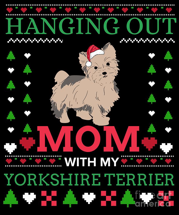 yorkie ugly christmas sweater