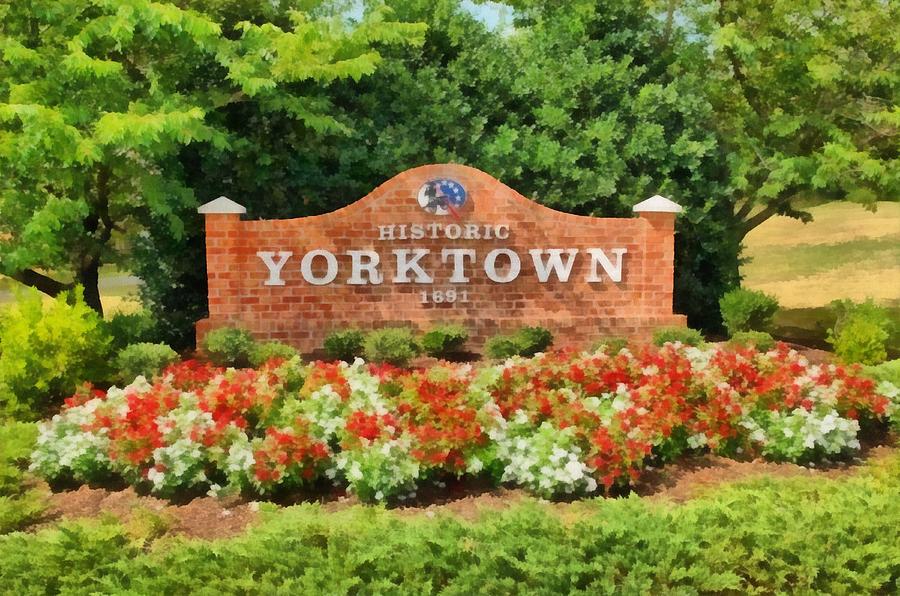 Yorktown Sign Painting by Harry Warrick