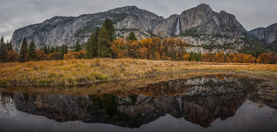Landscape Photograph - Yosemite Autumn Reflection by April Xie
