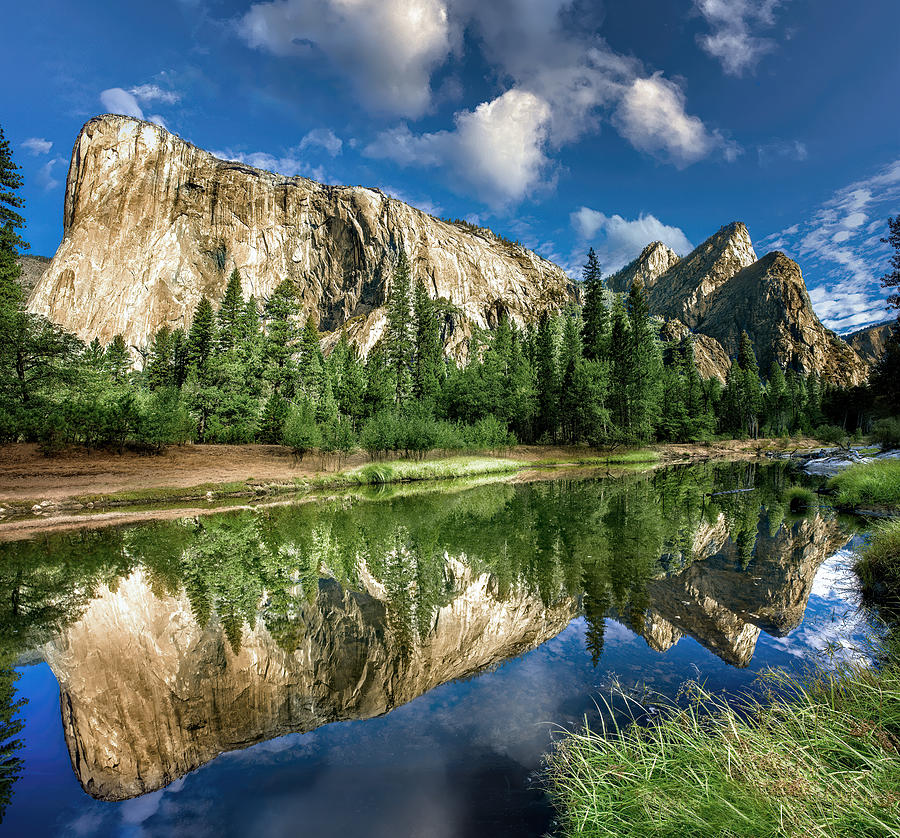Yosemite: El Capitan And Three Brothers Photograph by Miary Andria