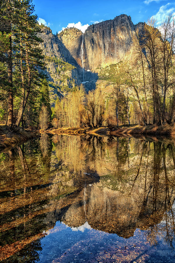 Yosemite Fall Reflection Merced River CA_GRK1918_12212018-HDR Photograph by Greg Kluempers
