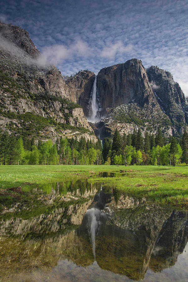 Yosemite Falls Reflection Photograph by Jeff Foott