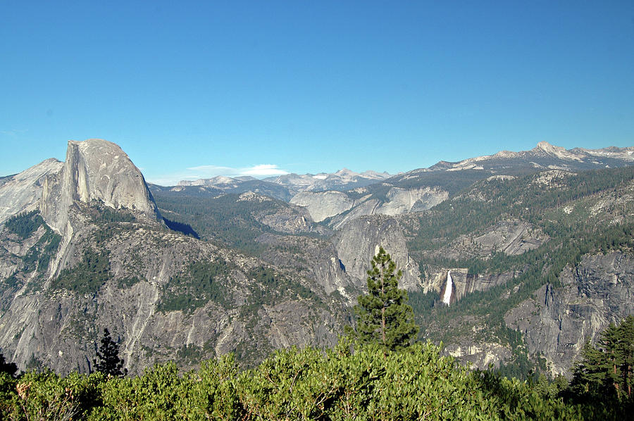 Yosemite Half Dome And Yosemite Fall Photograph by @niladri Nath