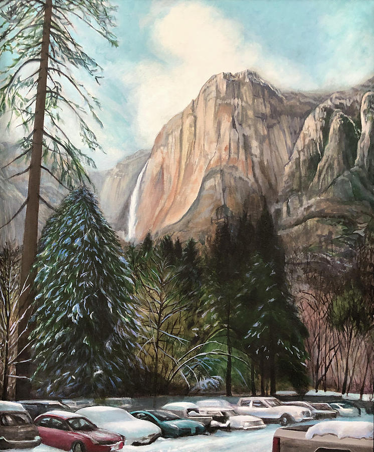 Yosemite National Park Painting - Yosemite in Winter by Ian Zdatny