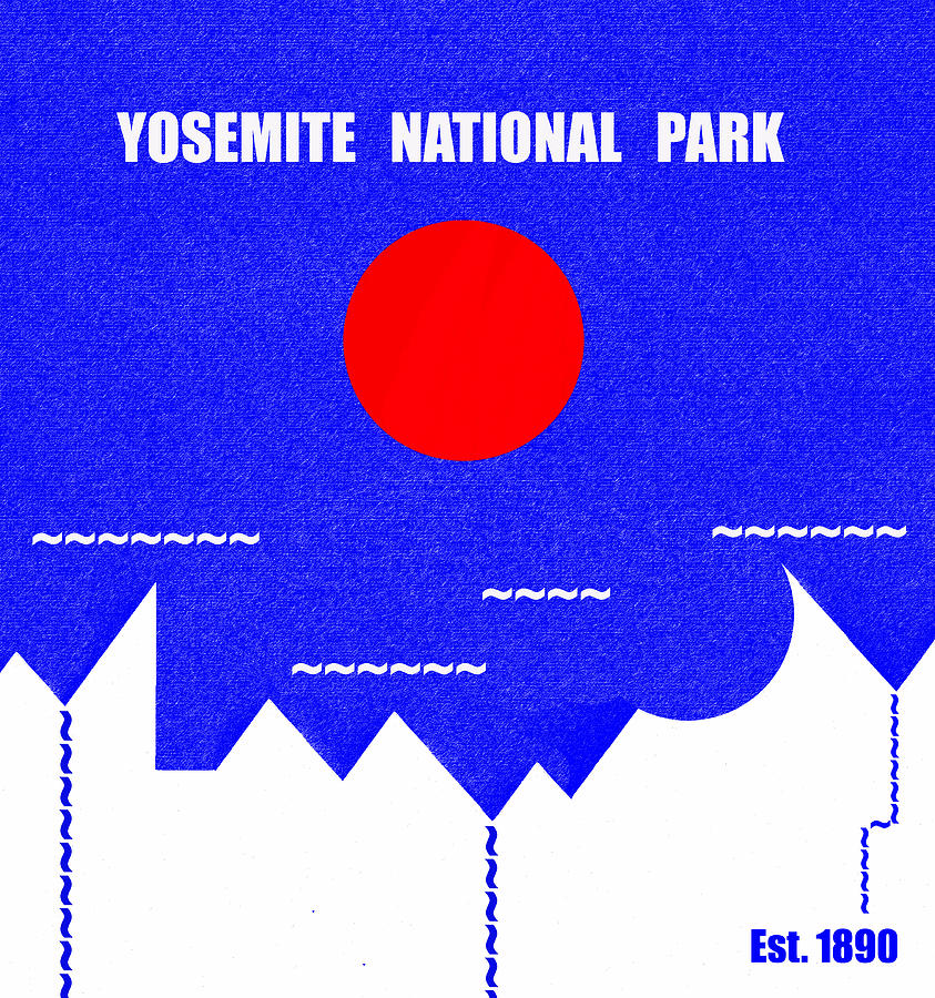 Yosemite N. P. M series Mixed Media by David Lee Thompson