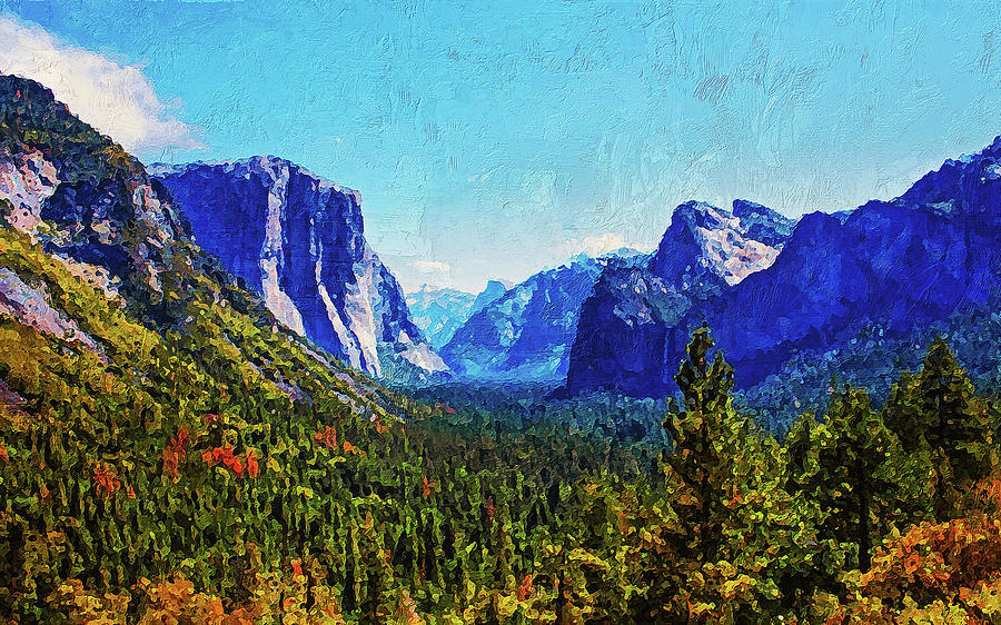 Yosemite National Park - 01 Painting by AM FineArtPrints