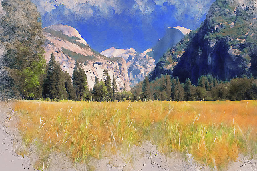Yosemite National Park - 04 Painting by AM FineArtPrints